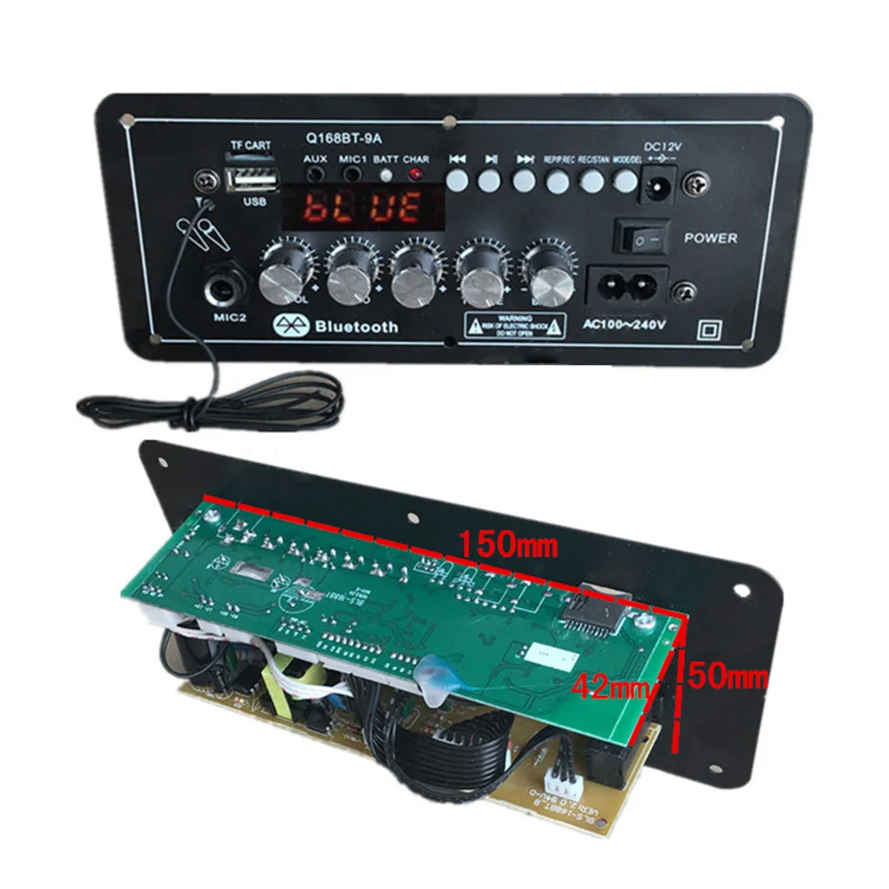 Поддержка AUX TF карта u диск Запись радио 12 V AC220V Bluetooth сабвуфера усилителя звука