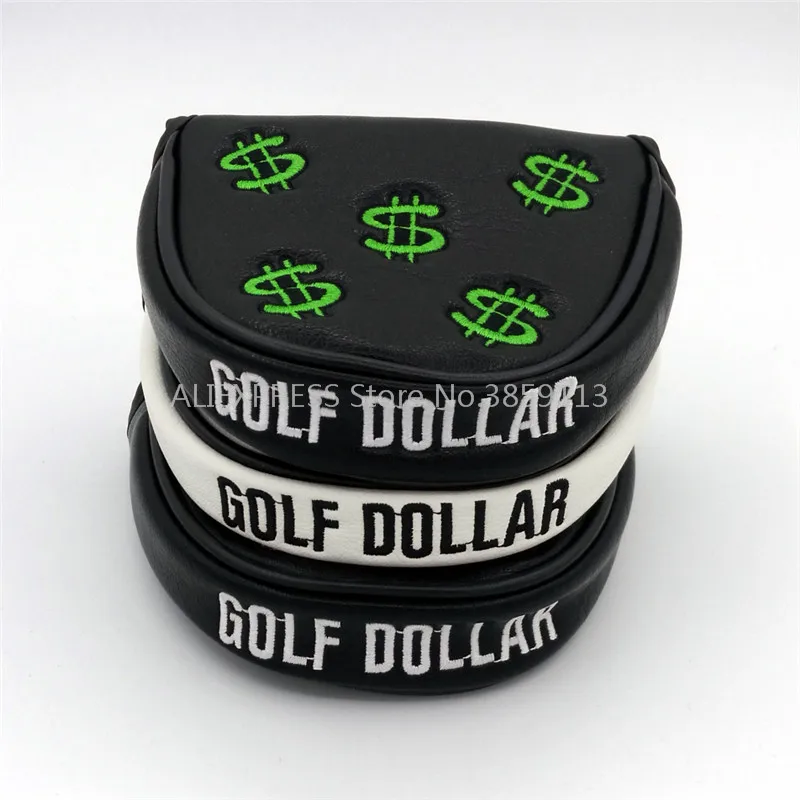Новый доллар США Mallet Golf Putter головы крышки с магнитной застежкой PU Чехлы 3 цвета