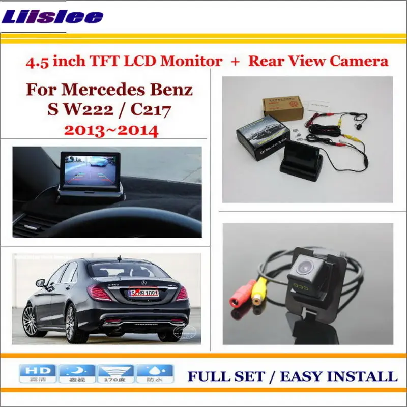 

Auto CAM Accessories For mercedes BenZ W222 C217 2013-2014 Rearview Camera Back Up 4.3" LCD Monitor Parking Assistance System