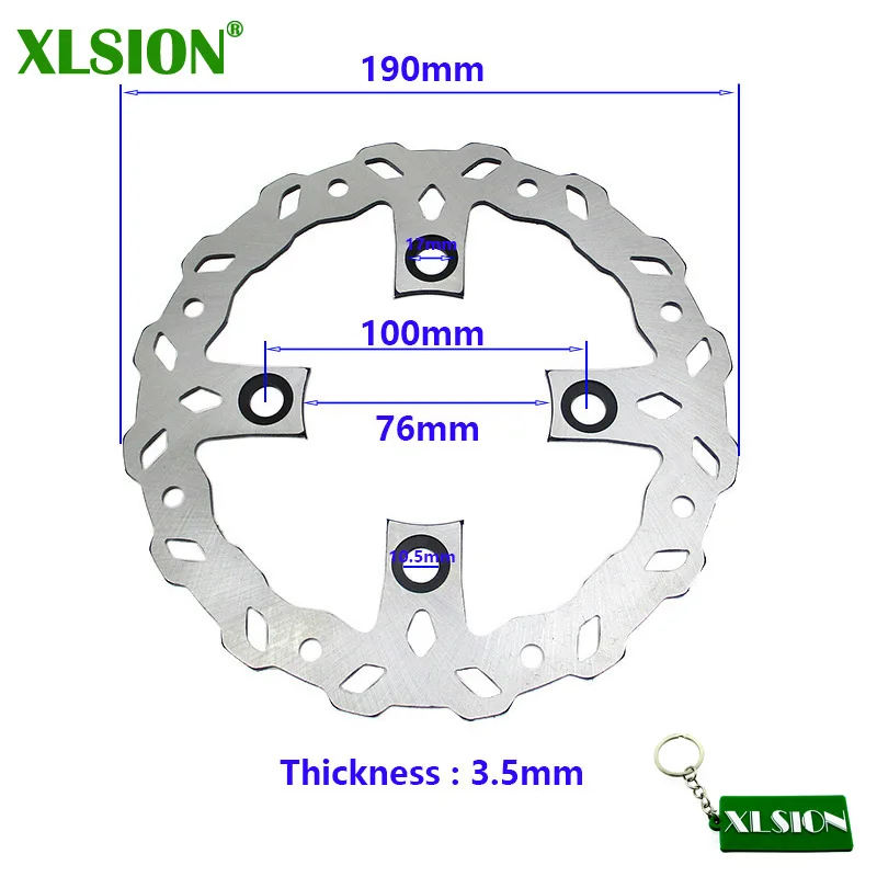XLSION 190 мм тормозной диск для SSR Piranha Pit Dirt Bike SDG колеса 50cc 70cc 90cc 110cc 125cc 140cc 150cc 160cc 170cc