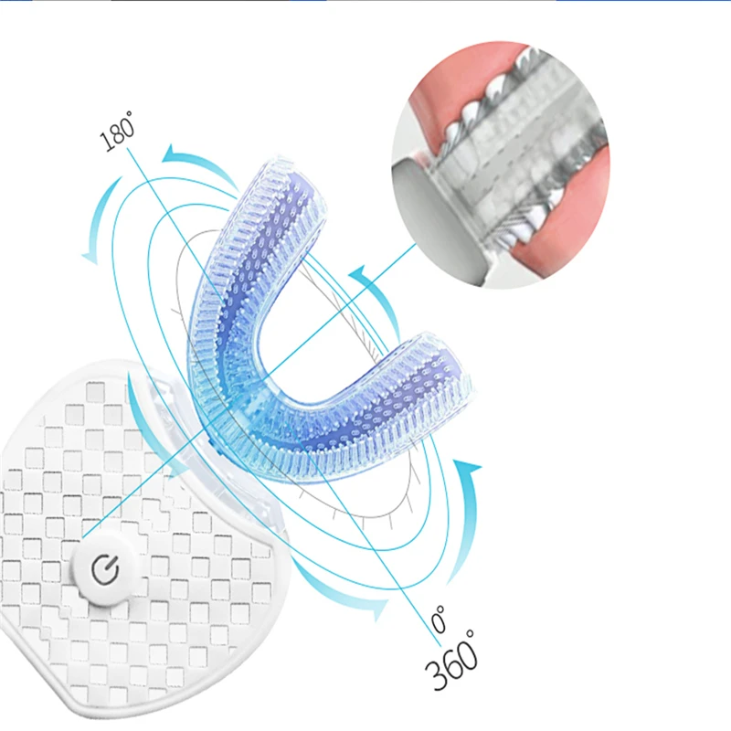 Звуковая автоматическая электрическая зубная щетка 360 градусов отбеливание