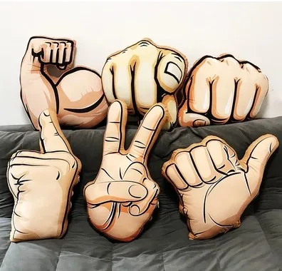 Бесплатная доставка персональная подушка для рук мышечная Мужская плюшевая