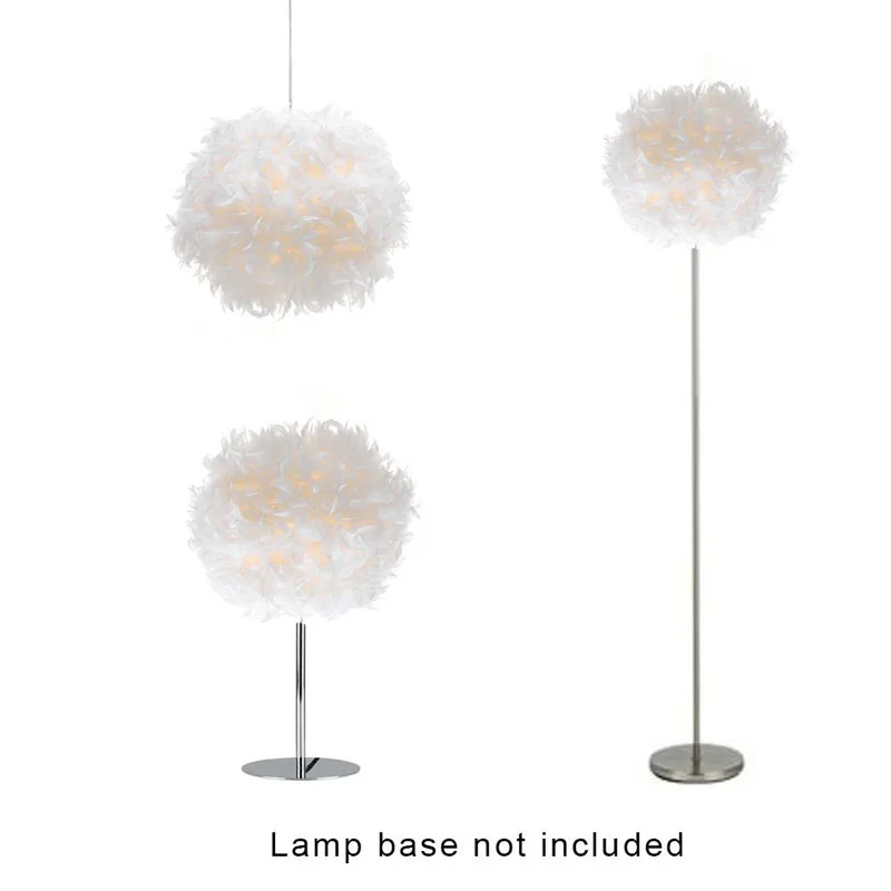 Подвесной светильник с перьями абажур неэлектрический для спальни|pendant light