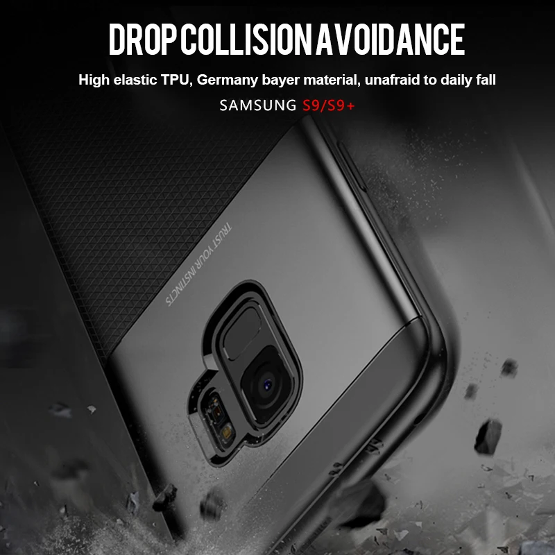 Для samsung S9 Plus Чехол IPAKY S9 Note 9 S10e PC Гибридный Силиконовый защитный чехол мягкий чехол для samsung Galaxy S10 Plus чехол