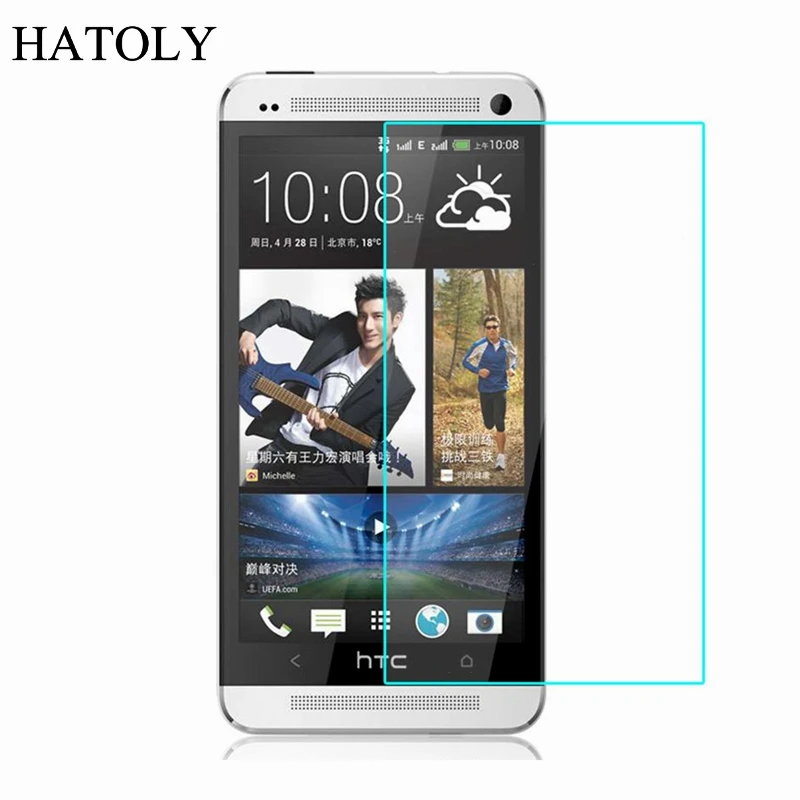 Закаленное стекло для htc One M7 2 шт. ультратонкая Защитная пленка one HD высокопрочная