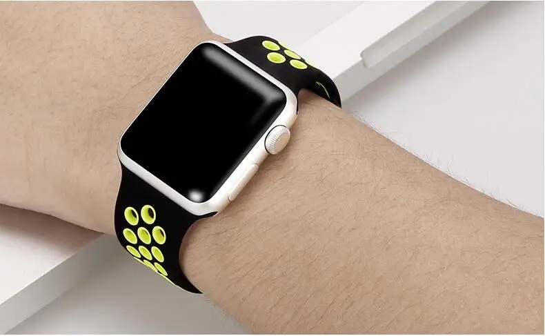 Ремни 38/40/42/44 мм для наручных часов Apple Watch, версии 5 ремешок для спортивных часов для наручных часов iwatch, 4, версия 1, 2, 3, ремешок wrsitband браслет