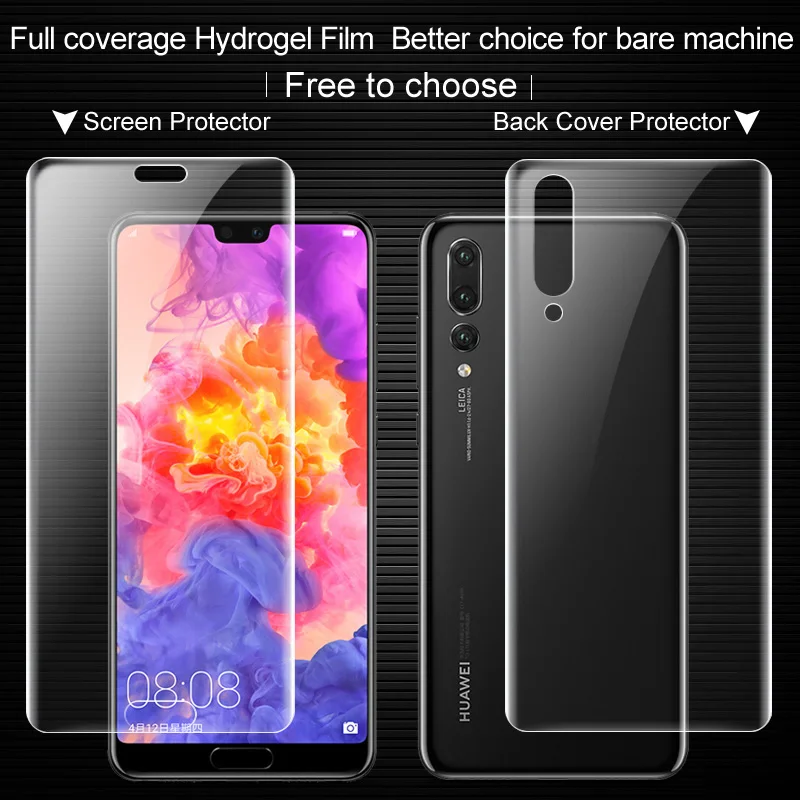 Imak спереди сзади Экран протектор для Huawei P20 Pro Полное покрытие гидрогель II