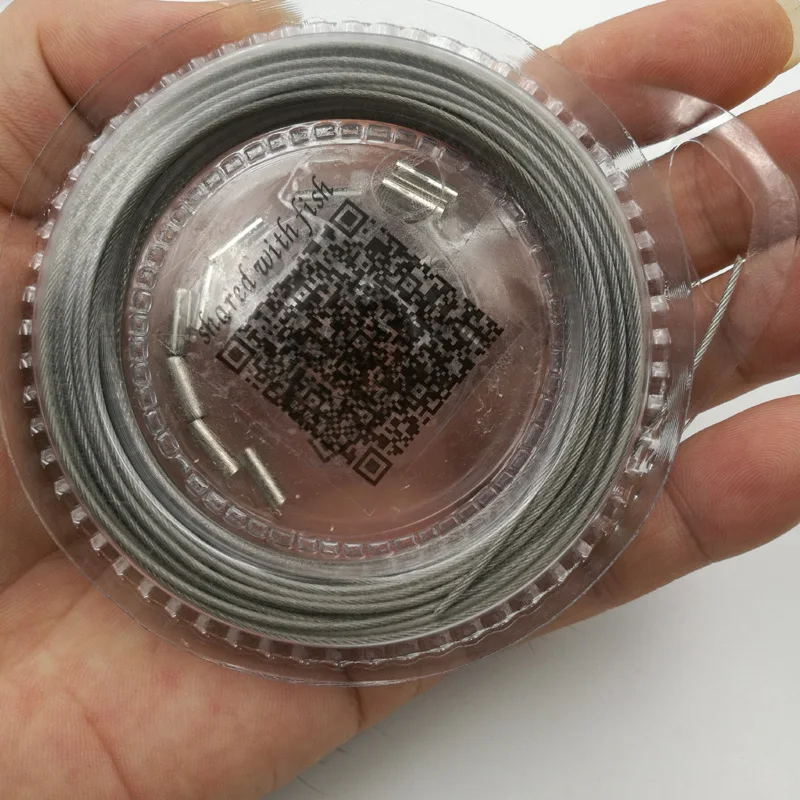 Совместно с Рыба 1 шт. * рыболовную леску 10 м Нержавеющая сталь линия 7*7 нитей 80LB