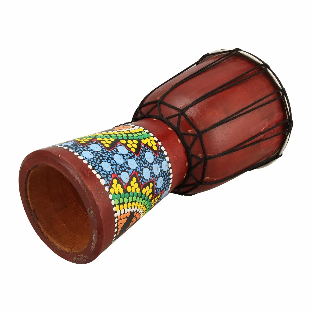 Профессиональный Djembe Африканский барабан 4 дюймов 6 дюймов деревянный ручной барабан хороший звук музыкальный инструмент веревка перкуссия ручной работы подарок