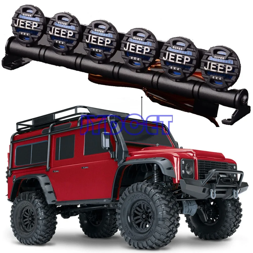 152 мм Многофункциональный светодиодный светильник бар JEEP для RC Crawler Traxxas 90046 TRX4 D90