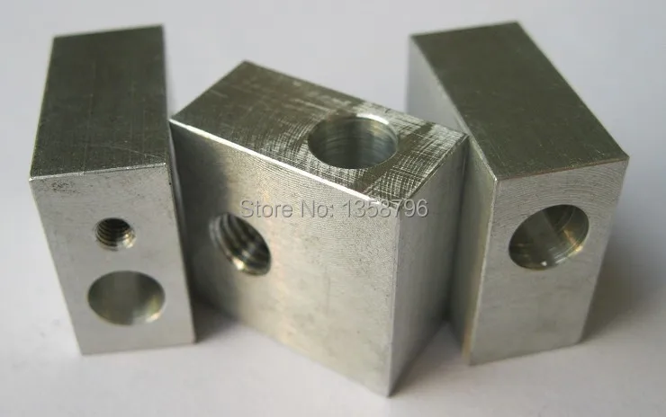 100 шт./лот Makerbot алюминиевый блок нагревателя для экструдера RepRap 3D принтер с винтом