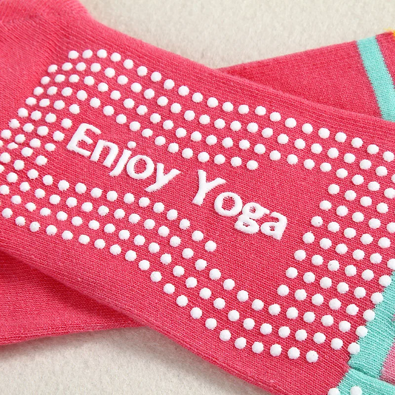 Женские носки для йоги Enjoy Нескользящие теплые сепараторы с пятью носками и