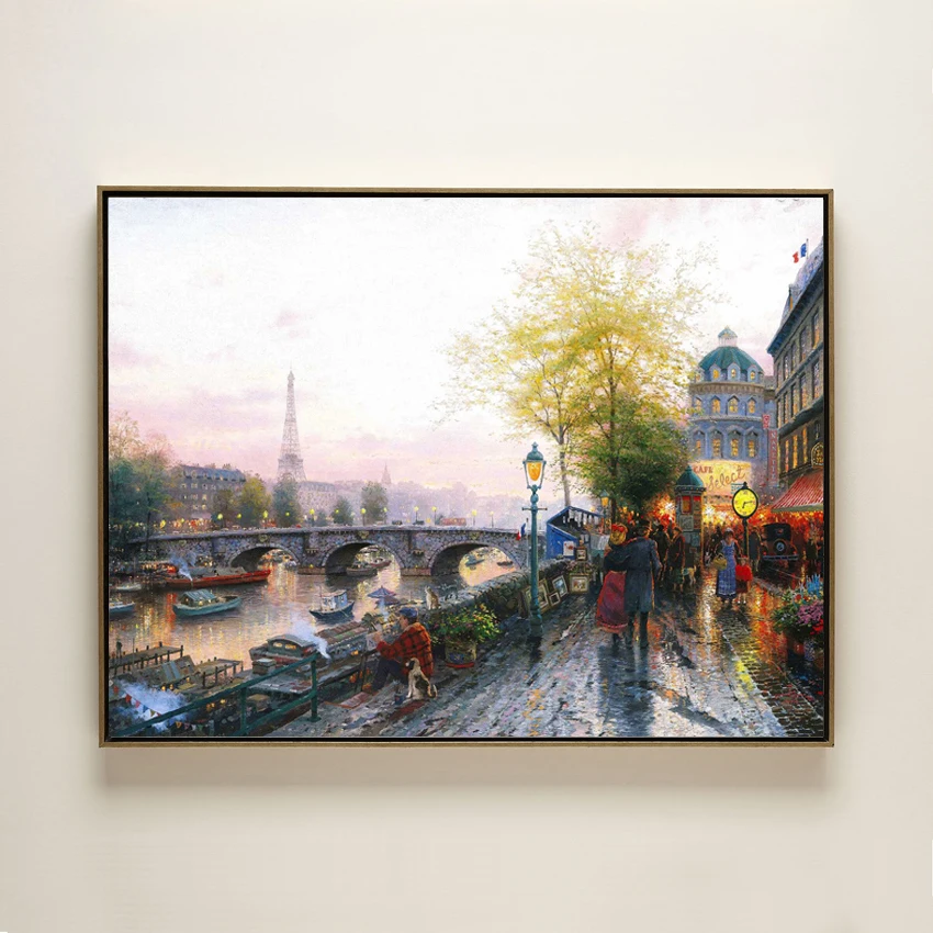 Бесплатная доставка классический пейзаж Thomas bridge stree картина маслом на холсте