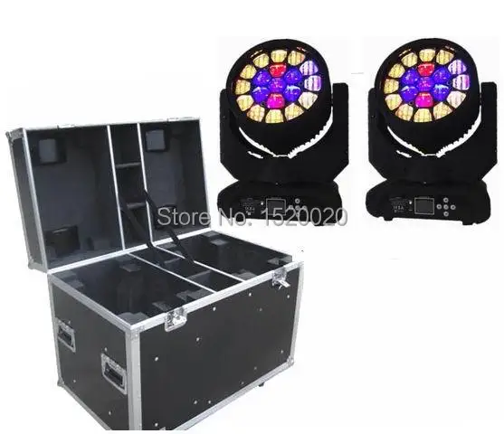 (2 шт./лот) упаковка Flycase 19*12 Вт Led источник удивительный HAWKEYE луч мыть движущаяся