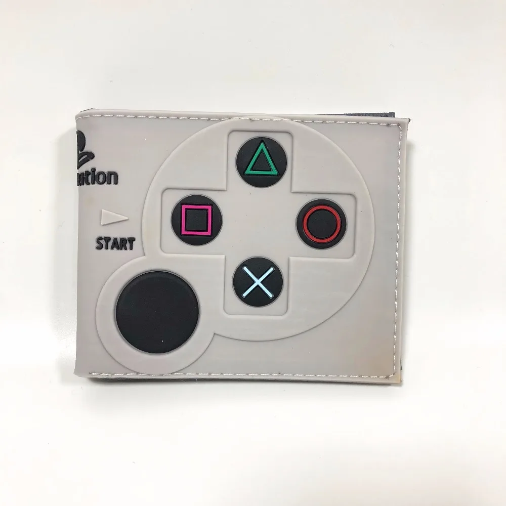 Игровой playstation 4 кошелек короткая сумочка из ПВХ ID card holder 3D Touch W958Q|Мужские