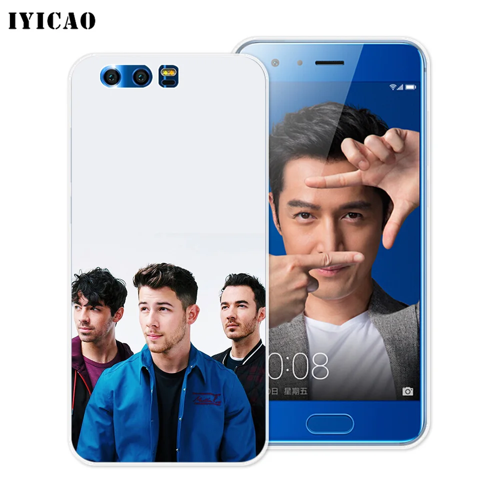 Мягкий силиконовый чехол IYICAO Rock band Jonas Brothers для Huawei Y9 Y7 Y6 Prime 2018 Honor 8C 8X 8 9 10 Lite 7X 7C 6A 7A
