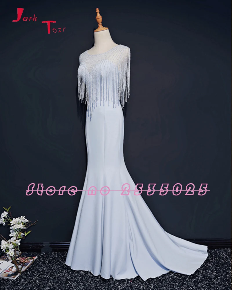 Jark Tozr на заказ Формальные платья длинные Vestido Longo Alibaba Китай бисероплетение