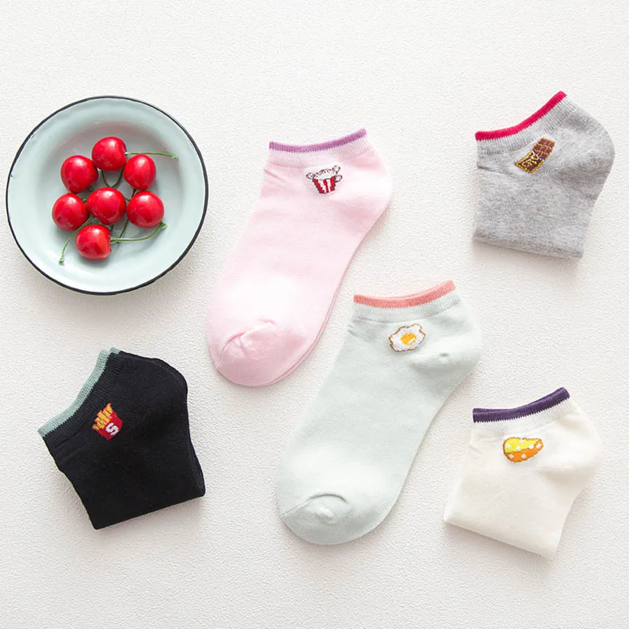 5 пары/компл. новые летние женские модные забавные калцеты творческая Личная