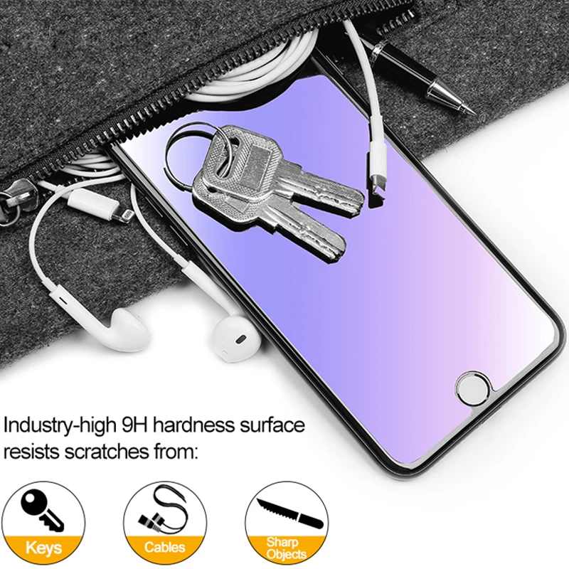 Защита экрана от синего света SmartDevil для iphone 6 6s 7 8 Plus закаленное стекло 2.5D 9H