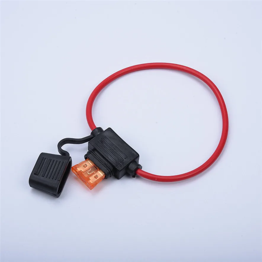 Универсальный 10 шт. стандартный держатель предохранителя 40 А 12 AWG кабель в линию