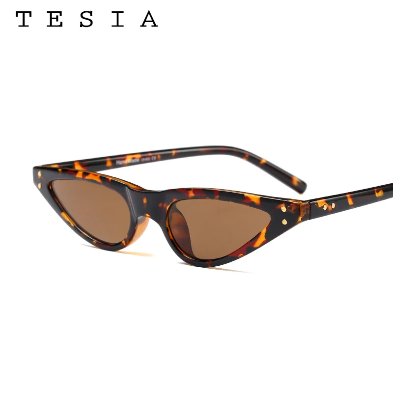 

TESIA Sunglasses Women Cat Eyes Crawl Drop Shape Glasses Retro Butterfly Boutique Fashion Eyeweaer ANTI UV400