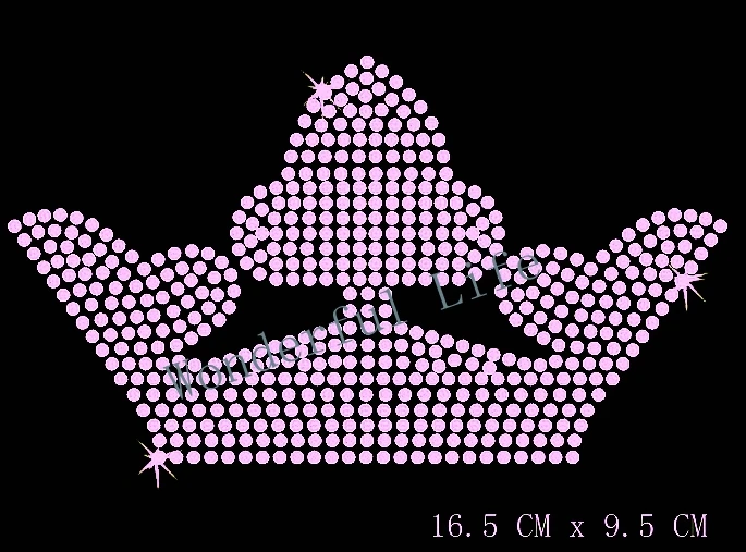 Качественная чудесная корона в светло-розовом цвете с горячей фиксацией из
