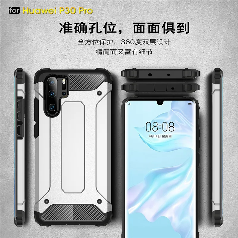 For Huawei P30 Pro case P30pro Luxury Robot Armor PC+TPU bumper protect Back cover Phone Cases |