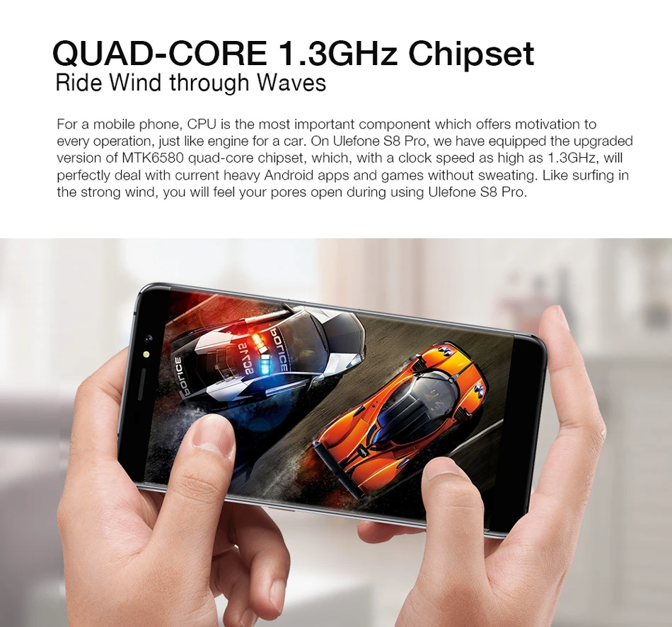 Чехол накладка Ulefone S8 Pro Двойной реальные Камера 4G смартфон 5 3 ''MTK6737 4 ядра 2 Гб