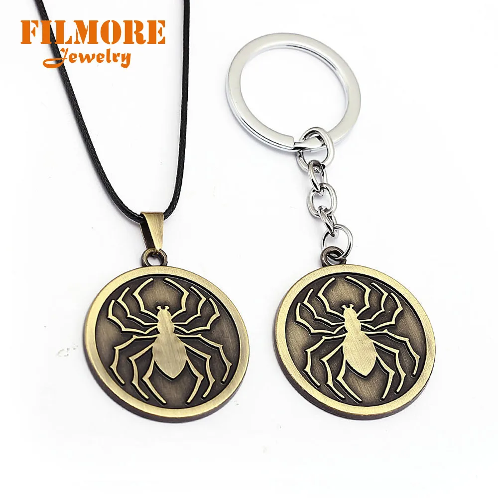 Аниме Охотник x Hunter брелок Фантом бригада Паук Символ ожерелье и кулон ошейник Kolye