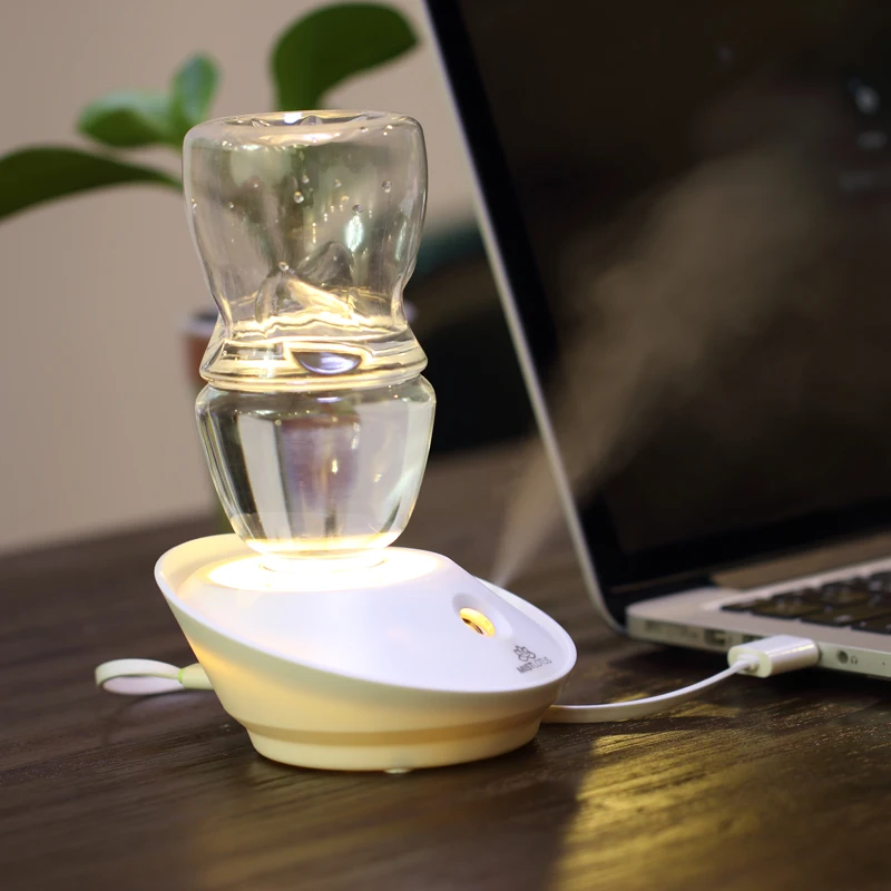 Tuansing мини Лотос ультразвуковой увлажнитель светодиодный свет внутри USB