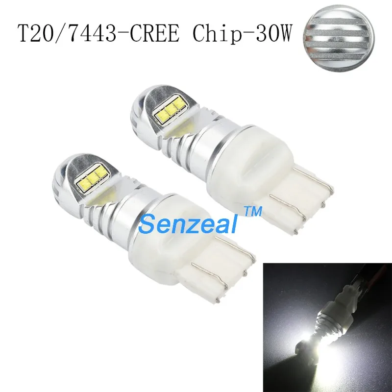 2x T20 LED 30 Вт 6SMD CREE Chip W21W Автомобильные светодиодные задние лампы 7443 сигнал поворота