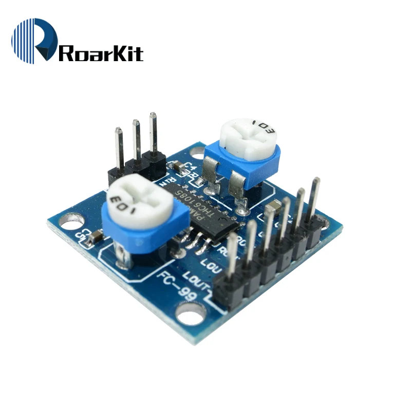 Плата цифрового усилителя PAM8406 с регулятором громкости 5Wx2 Stereo для arduino|digital amplifier