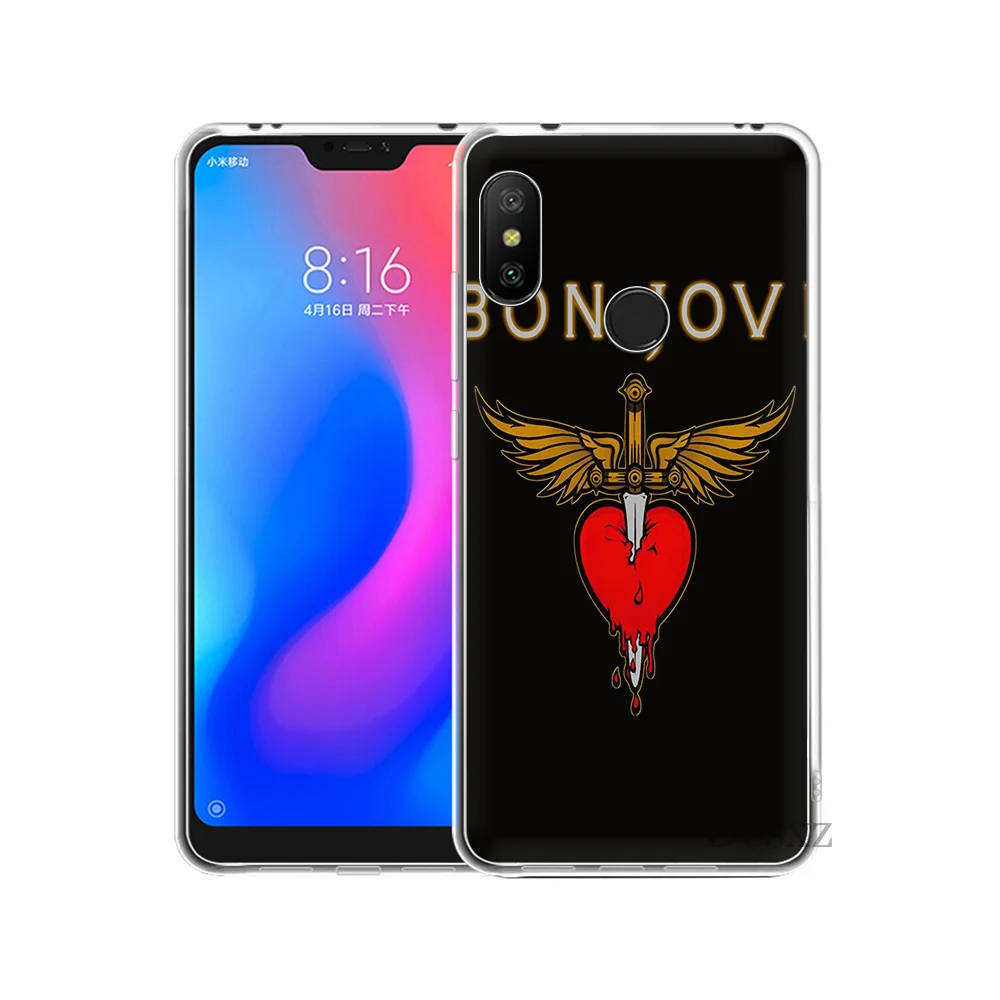 Жесткий чехол Desxz для мобильного телефона Bon Jovi Rock Xiaomi Mi 5 5S 6 8 9 A1 A2 5X 6X Mix 2S F1 Lite