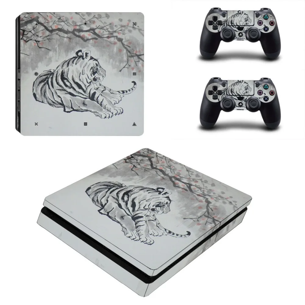 PS4 тонкая кожа Стикеры s для игровая приставка Сони 4 Slim консоли и контроллера