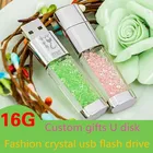 Usb-флеш-накопитель с кристаллами и стразами, 32-2,0 ГБ
