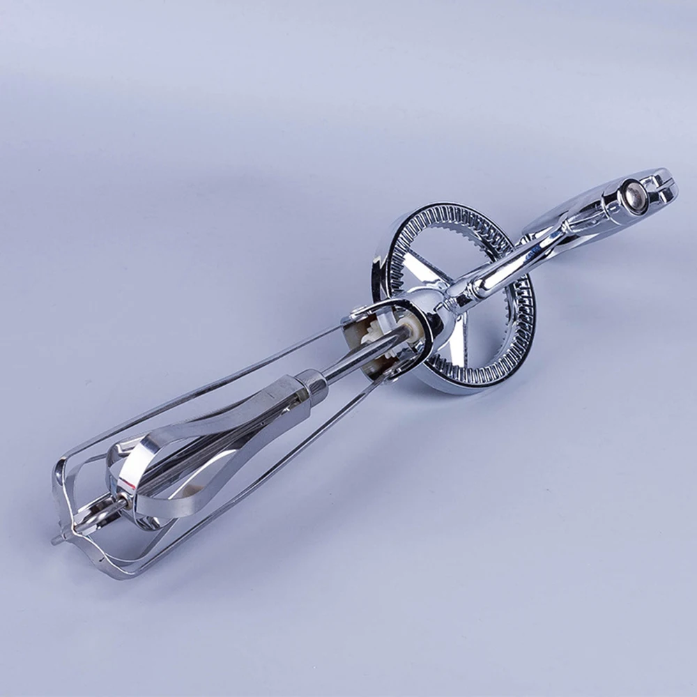 Нержавеющая Поворотный ручной венчик для яиц смеситель яйцо колотушки Self