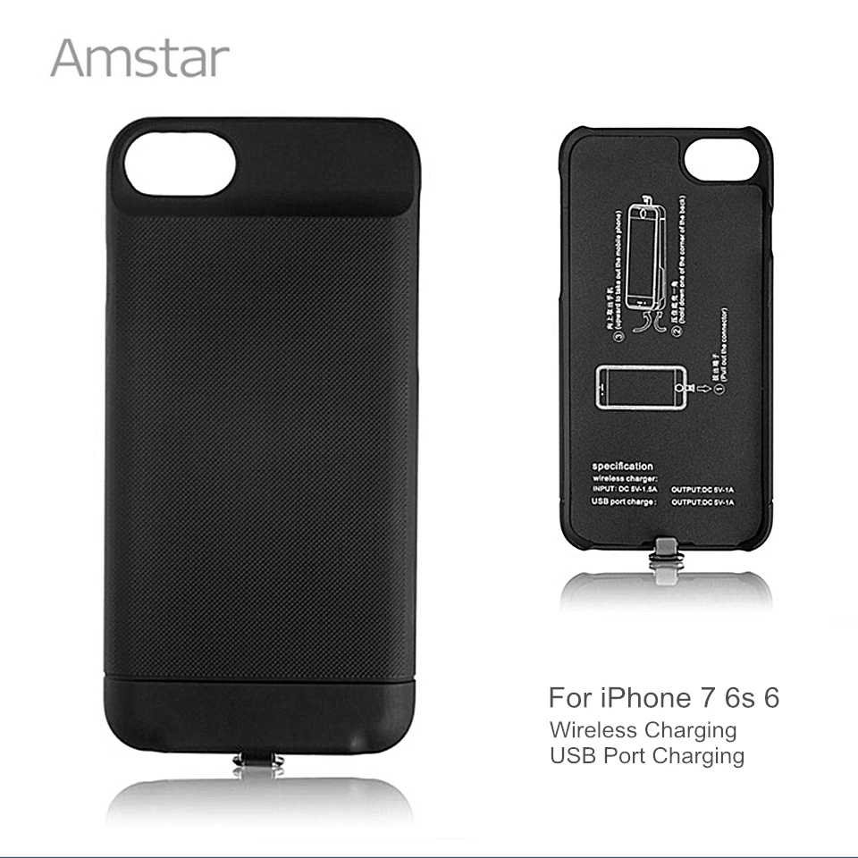Amstar Qi Беспроводной Зарядное устройство зарядного устройства для iphone 8/8 Plus X +