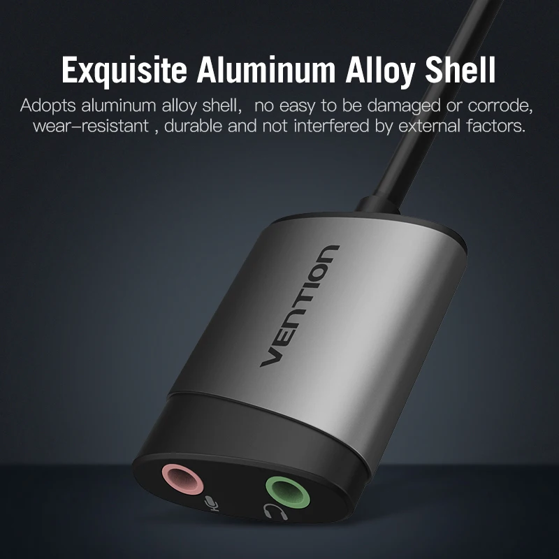 Vention USB внешняя звуковая карта 3 5 мм адаптер для микрофона Динамик аудио интерфейс