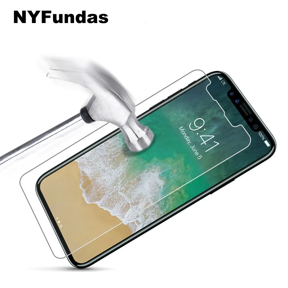 10 шт. для iPhone X 11 Pro XS Max защита экрана из закаленного стекла пленка XR 8 Plus 7 6 6S 5S SE 5