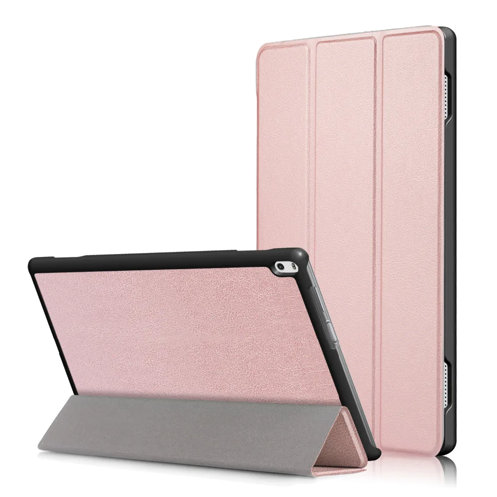 Ультратонкий чехол книжка из искусственной кожи с 3 сложениями магнитный для Lenovo