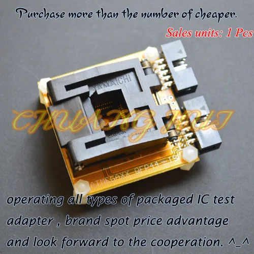 ИС-тестер TQFP44 QFP44 тестовый сокет для AVR ISP/JTAG mega16 mega32 mega164 адаптер | Компьютеры и