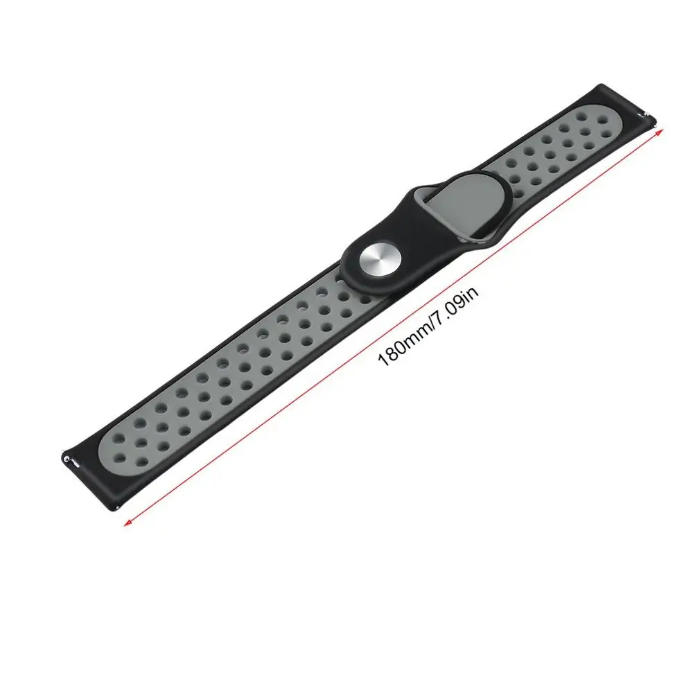 Ремешок для наручных часов COLMI SN12 SN60 SPORT3 ремешок для наручных часов браслет напульсники умный Браслет Силиконовый водонепроницаемый relogio - Цвет: gray black