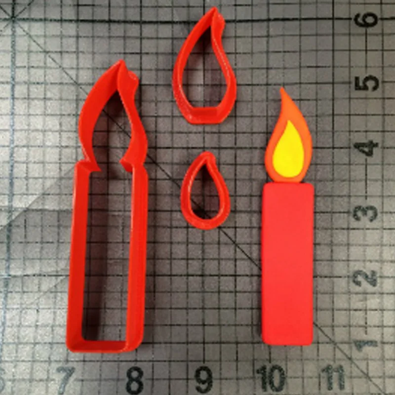 Формочки для печенья серии свечи инструменты украшения тортов с 3D принтом на