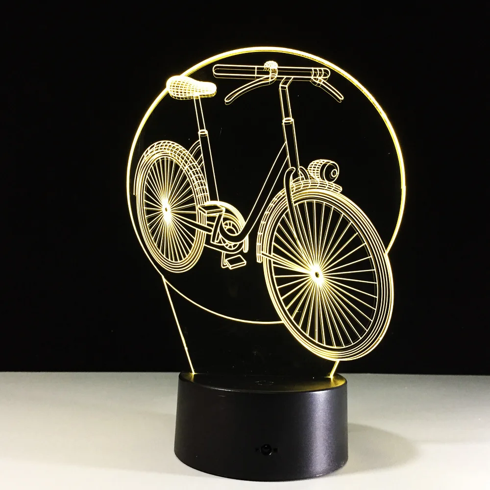 2017 новая светодиодная 3d лампа простой дистанционный переключатель. Сенсорный