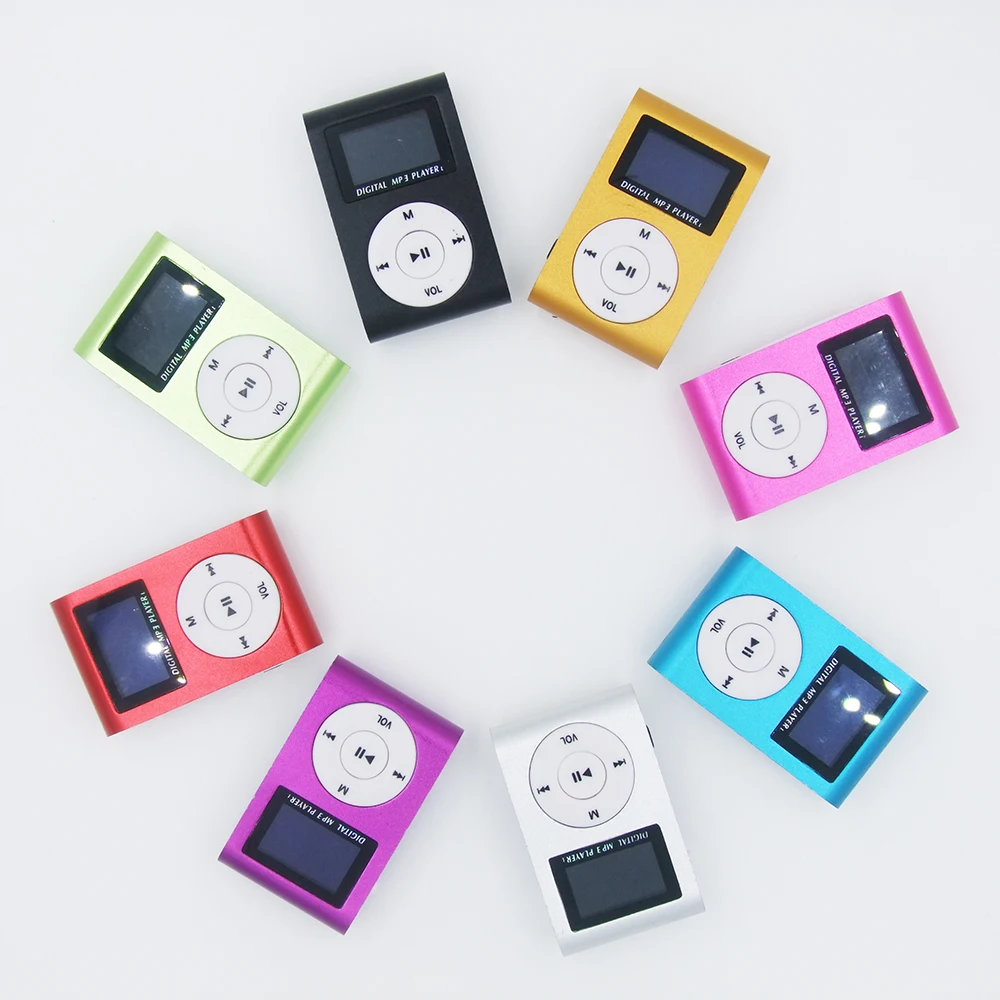MP3 музыкальный плеер с 8 Гб Micro SD карты памяти мини клип Перезаряжаемый USB