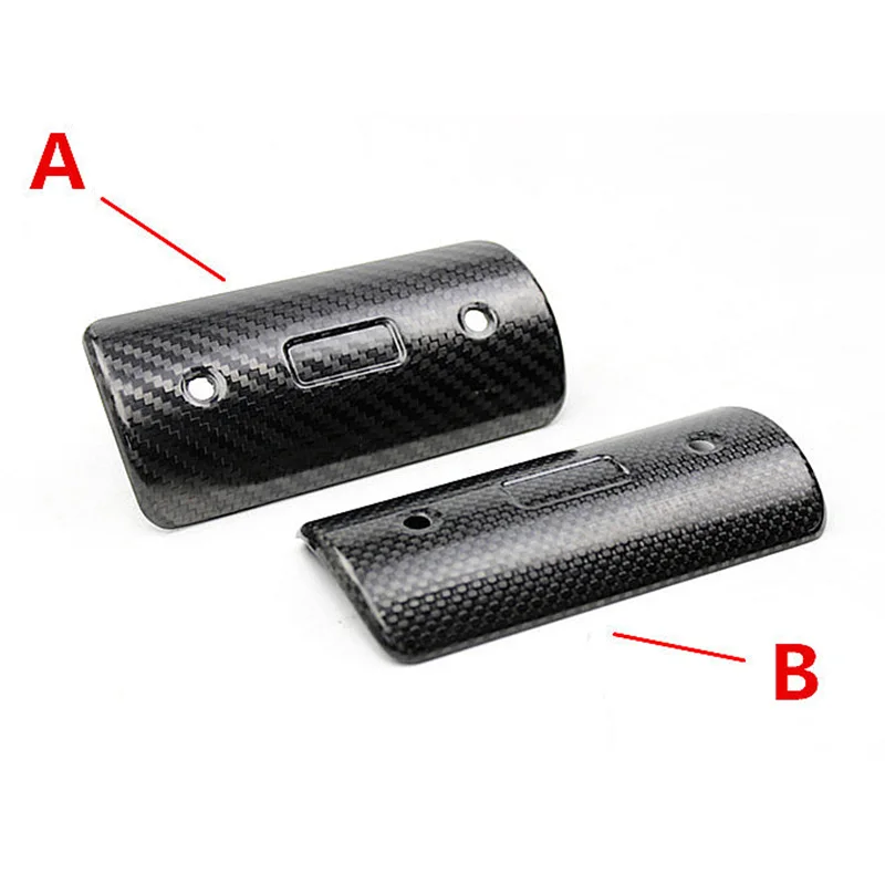 TKOSM Motorcycle Exhaust Muffler Cover Carbon Fiber Color Protector Heat Shield Guard TMAX530 CB400 CBR300 Z250 Z750 | Автомобили и