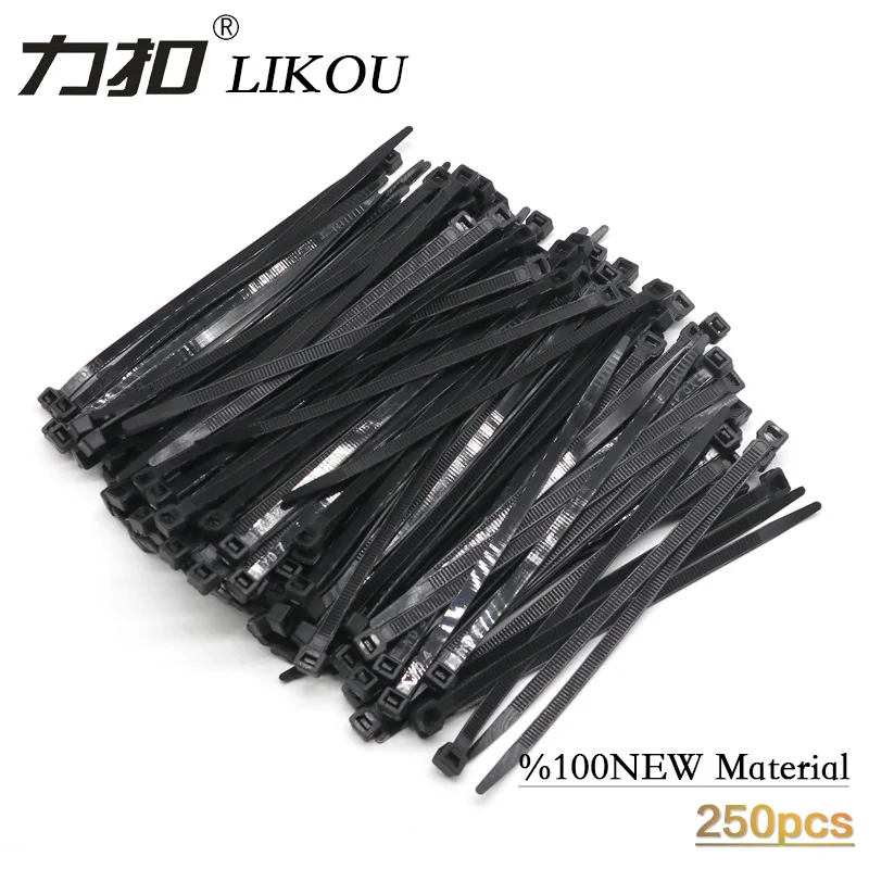 Нейлоновая кабельная стяжка LIKOU 6x150 6x200 6x300 6x400 6x500 Ширина 250 мм оптом пластиковые