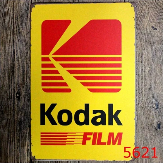 20x30 см жестяная вывеска Kodak фильм Паб Магазин Настенный декор ретро металл художественный плакат