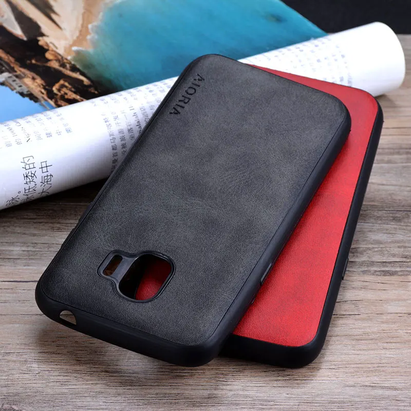 Чехол для samsung j4 j6 j7 prime plus j3 2018 j2 pro j5 2016 coque роскошный винтажный кожаный чехол