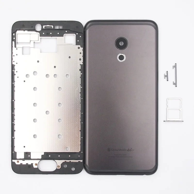 BaanSam Новая передняя рамка Батарейная дверь задняя крышка корпус чехол для MEIZU PRO 6 5